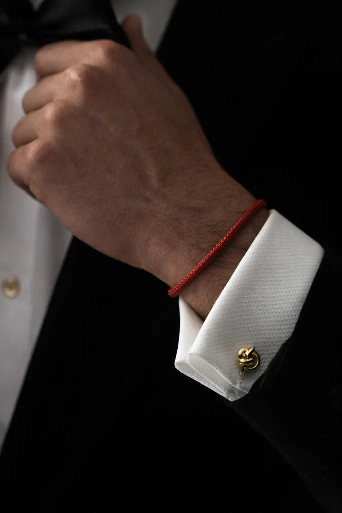 Pulseira de Corda Masculino Fio Italiano Minimalista