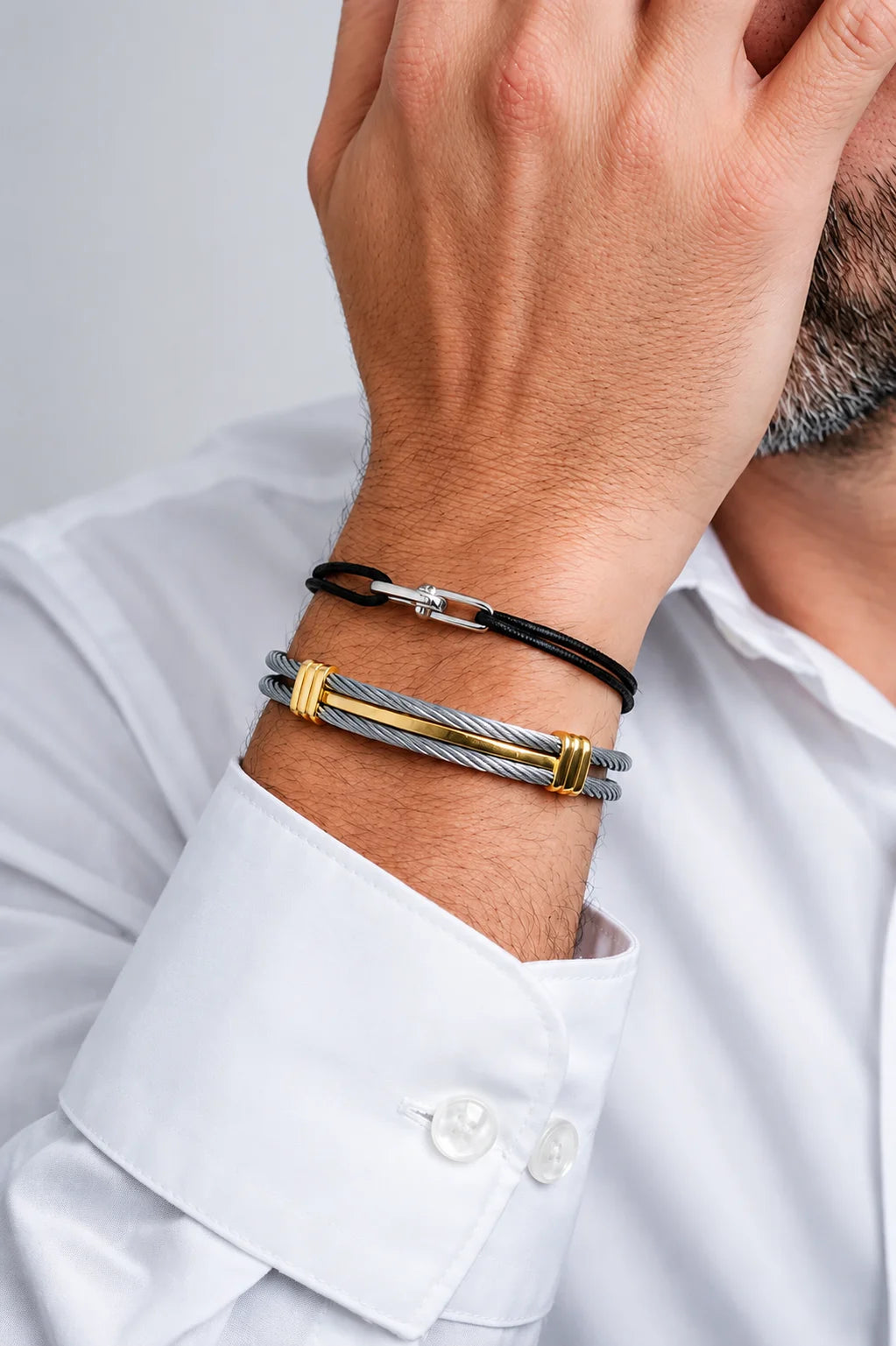 Bracelete Dourado fio Milan
