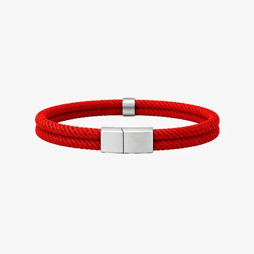 Pulseira de corda Masculina Fio Supima Prata 925 Fosca - Berlin