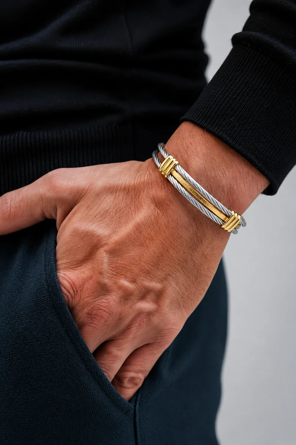 Bracelete Dourado fio Milan