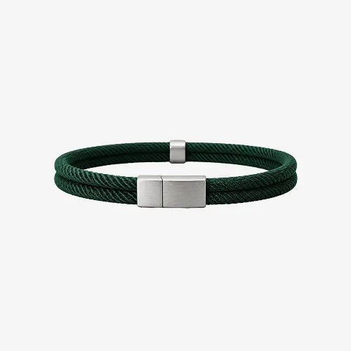Pulseira de corda Masculina Fio Supima Prata 925 Fosca - Berlin